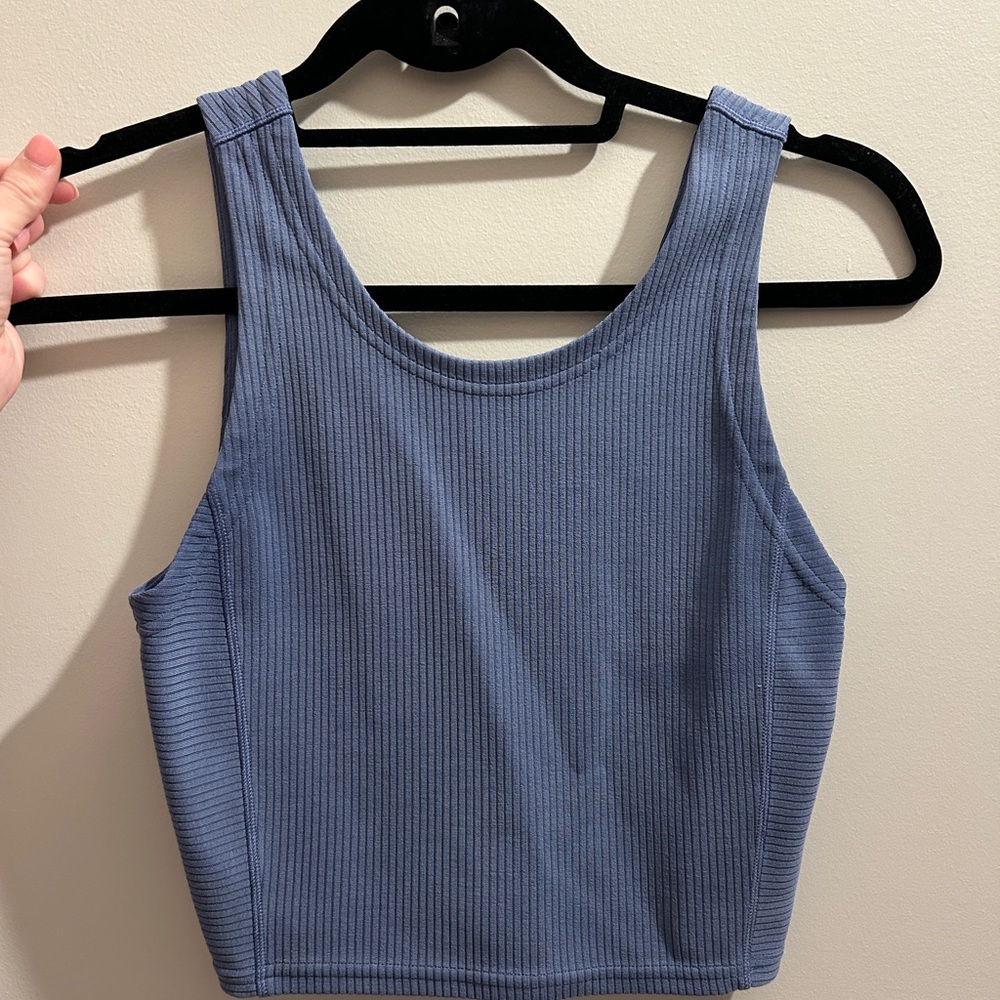 Lululemon Ribbed Softstreme Cropped Tank (reversible)